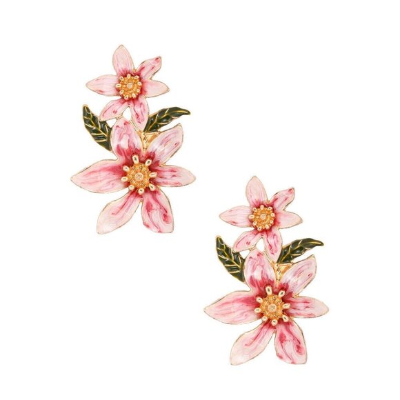 Flower Alloy Earrings - Picture 3 of 4